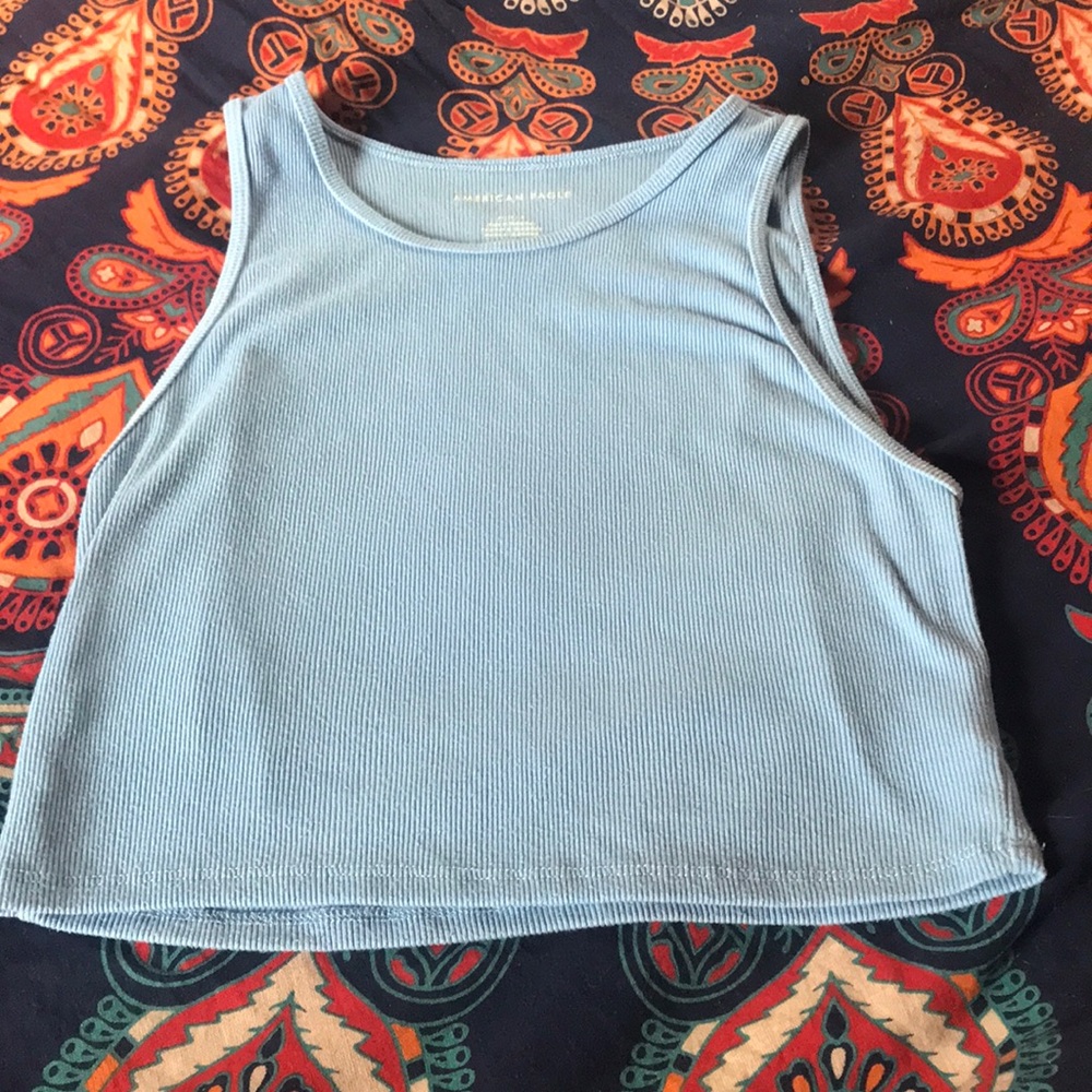 Blue cropped tank from American eagle size medium-true to size
